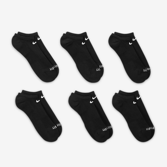 NIKE 
Training No-Show Socks (6 Pairs)
Nike Everyday Plus
Cushioned - Picture 4 of 4